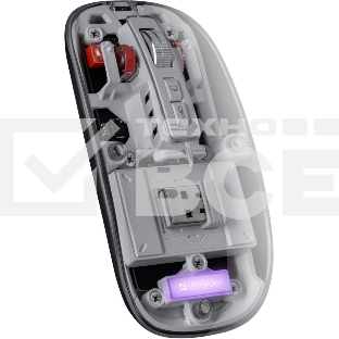 Мышь беспроводная Defender Ixes MM-999 прозрачный, 2400 dpi, радиоканал, Bluetooth, USB, кнопки - 4