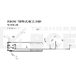 Газлифт Бюрократ E018 E018C3DWZ/4CL/100 черный, фото 1
