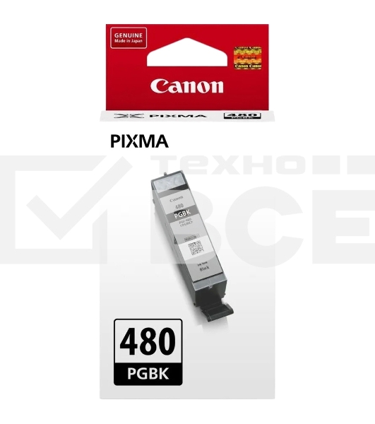 Картридж струйный Canon PGI-480 PGBK 2077C001 черный для Canon Pixma 6140/8140/8540