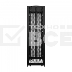 Шкаф напольный серверный NTSS ПРОЦОД DS 42U 800х1070мм, двойные боковые стенки,панель потолка с щеточными вводами, двери перфорированная и перфорированнаядвухстворчатая, без панели пола, регулируемые опоры, ролики, черный RAL 9005, фото 1