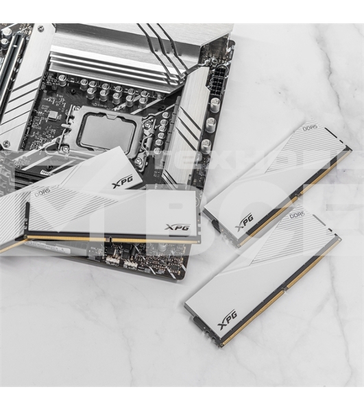 Оперативная память XPG Lancer, DDR5, 64GB (2x32GB), 6400MHz, CL32, с радиаторами, белый