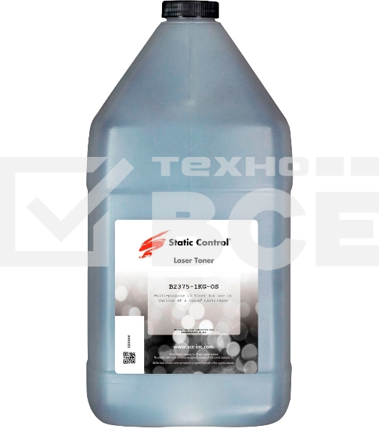 Тонер Static Control B2375-1KG-OS черный флакон 1000гр. для принтера Brother HL-2375