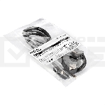 Кабель питания ExeGate Special PC-1S (Евровилка Schuko->C13, 3*0.75mm2, CCA, черный, 1м), фото 1
