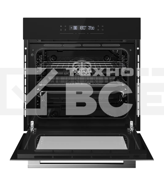 Встраиваемый духовой шкаф Kuppersberg HO 615 BX, High-Tech, объем 73 л, 10 режимов, сенсорное управление, дисплей, таймер, 6 авто программ, гидролизная очистка, телескопические направляющие на одном уровне, поддержание температуры, блокировка от детей, So