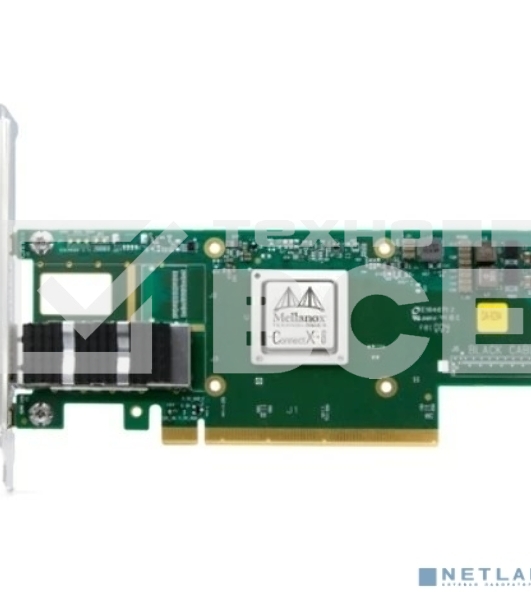 Адаптер Infiniband ConnectX®-6 VPI adapter card, 100Gb/s (HDR100, EDR IB and 100GbE), single-port QSFP56, PCIe3.0/4.0 x16, tall bracket