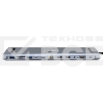 Док-станция Type-C Gembird UHB-D6, 12в1: 2xUSB3.1, USB2.0, RJ45, Type-C PD87W, Jack 3.5, SD/TF, 2xHDMI, VGA, Type-C, кабель 23см, алюминий, фото5