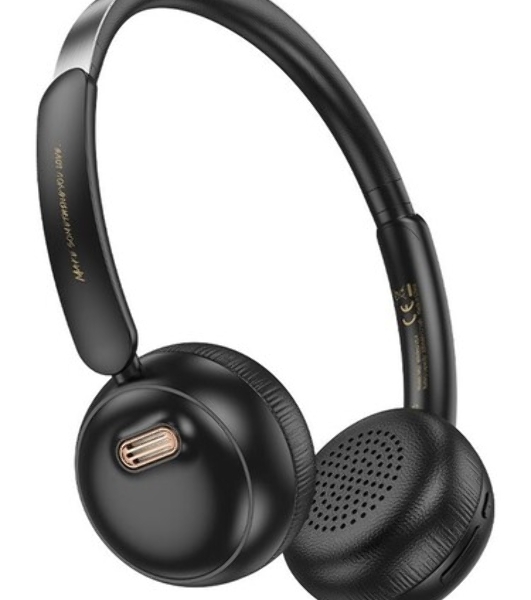 Беспроводные/проводные наушники Hoco W62 коричневый, полноразмерные, Bluetooth + проводной, складная конструкция, до 20 ч.