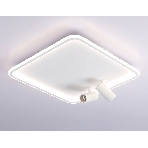 Светильник Ambrella light FL5114/1+2 WH белый 97W 3000K-6400K 480*480*130 (ПДУ ИК), фото4