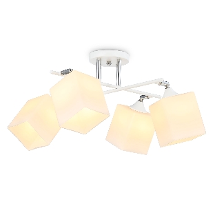 Светильник Ambrella light TR303083/4 WH/CH/FR белый/хром/белый матовый E27/4 max 40W 620*620*260
