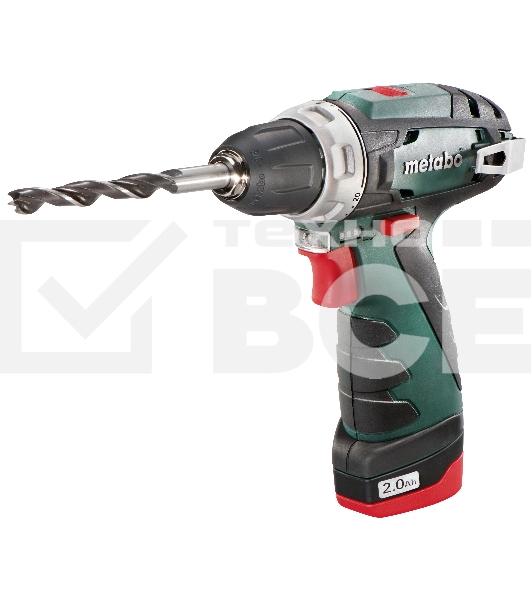 Дрель-шуруповерт Metabo PowerMaxx BS 600080500, Аккумуляторный, 12В, 2 АКБ