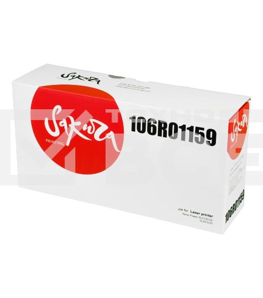 Картридж Sakura 106R01159 для Xerox P3117/3122/3124/3125, черный, 3000 к.