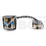Разветвитель VGA Cablexpert CC-VGAX2-20CM, HD15M/2x15F, 1 компьютер - 2 монитора, фото 1
