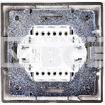 Выключатель 1-кл. 1п СП Мира 10А IP20 со вставкой черн. бархат LEZARD 701-4242-100, фото3