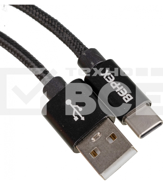 Кабель USB (m)-USB Type-C (m) 3м черный