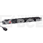 Блок розеток горизонтальный ExeGate ServerPro PDU-19H609 Al-6S-C14-2, 19