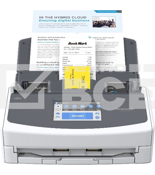 Документ сканер Fujitsu ScanSnap iX1600 А4, двухсторонний, 40 стр/мин, автопод. 50 листов, сенсорный дисплей, Wi-Fi, USB 3.2