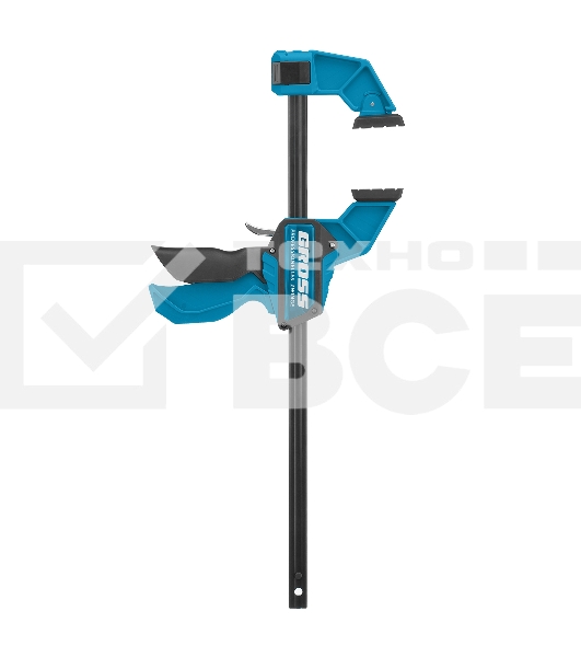 Струбцина Gross 20702 реечная быстрозаж. пистолет. пошаг.механизм пл. корпус 300мм