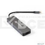 Док-станция ExeGate DUB-31C/PD/H (кабель-адаптер USB Type-C --> 3xUSB3.0 + PD 60W + HDMI 4K@30Hz, Plug&Play, серый), фото3
