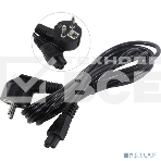 Кабель питания ноутбуков ExeGate Power PC5-3P (Евровилка Schuko->С5) VDE-250V-3*0.5-CU, 6A, 3м, фото2