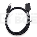 Патч-корд Buro BU-C5EXTND-1M-B UTP cat5E solid 1м черный RJ-45 (m)-RJ-45 (f), фото2