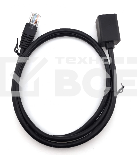 Патч-корд Buro BU-C5EXTND-1M-B UTP cat5E solid 1м черный RJ-45 (m)-RJ-45 (f)