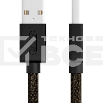 Кабель GCR PROF 1.0m USB 2.0, AM/mini 5P, черно-прозрачный, 28/24 AWG, экран, армированный, морозостойкий, GCR-51197, фото 1