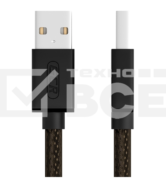 Кабель GCR PROF 1.0m USB 2.0, AM/mini 5P, черно-прозрачный, 28/24 AWG, экран, армированный, морозостойкий, GCR-51197