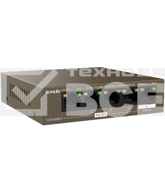 Коммутатор Tenda TEG1105PD