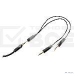 Perfeo игровая гарнитура RGF EARTH черная 1,8 м, разъем 3,5 мм (4 pin) и USB (LED), переходник, фото3