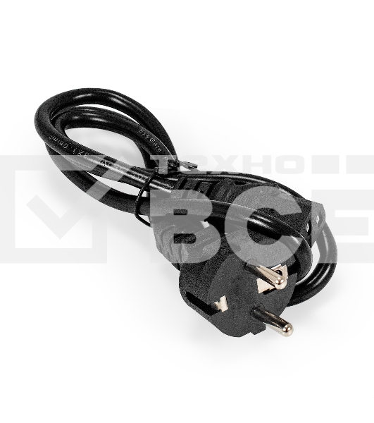 Кабель питания ExeGate Special PC-1S (Евровилка Schuko->C13, 3*1.0mm2, CCA, черный, 1м)
