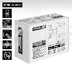 Крепление настенное ExeGate EWM1-3420-01 (кронштейн для одного монитора 13'-34', VESA 75x75, 100x100, макс. нагрузка 20 кг, наклон -8°/+8°, поворот -90°/+90°, расстояние до стены 65-190мм, черный), фото 1