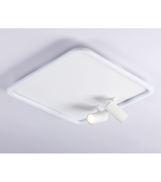 Светильник Ambrella light FL5114/1+2 WH белый 97W 3000K-6400K 480*480*130 (ПДУ ИК)