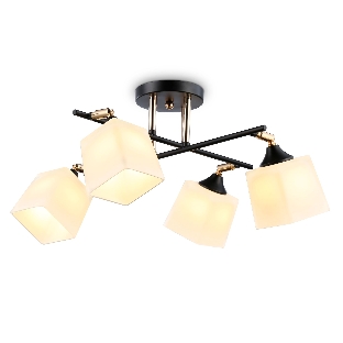 Светильник Ambrella light TR303084/4 BK/FGD/FR черный/золото/белый матовый E27/4 max 40W 580*580*250