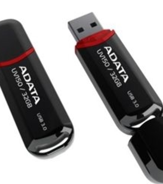 Флешка USB ADATA UV150 (AUV150-32G-RBK), 32Gb, USB 3.0, R/W 100/30, черный