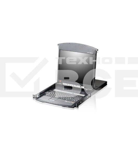 Переключатель электронный ATEN 16P CAT5 HIGH DENSITY DUAL RAIL LCD OVER