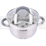 Кастрюля Rondell RDS-023 с\кр 18 см, (2,3л) Flamme (нерж.сталь 18/10,ручки из нерж.стали со вставкой силикон), фото 1