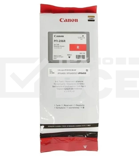 Картридж струйный Canon PFI-206 R красный для iPF6400/6450 (5309B001)