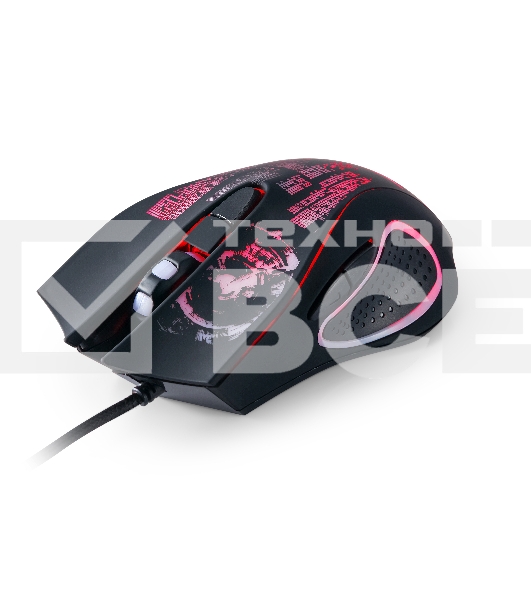 Мышь проводная Qumo Gremlin M37 черный, 3200 dpi, USB, кнопки - 6