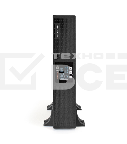 Источник бесперебойного питания On-line ExeGate EP285648RUS PowerExpert ULS-3000.LCD.AVR.C13.USB.RS232.SNMP.2U <3000VA/3000W, On-Line, PF=1, LCD, 6*IEC-C13, RS232, USB, SNMP-slot, Rackmount 2U/Tower, Black>