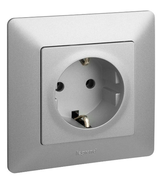 Рамка 'Алюминий'. 1-постовая универсальная Valena LIFE