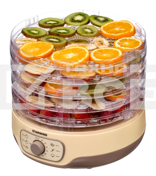 Сушка для фруктов и овощей Starwind SFD2520 5под. 250Вт белый