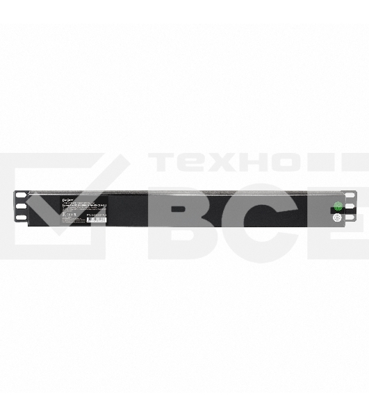 Блок розеток горизонтальный ExeGate ServerPro PDU-19H609 Al-6S-C14-2, 19