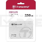 Накопитель SSD 2.5' Transcend 250Gb SSD225S (SATA3, up to 500/330Mbs, 3D NAND, 90TbW, 7мм), фото 1