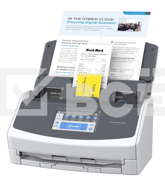 Документ сканер Fujitsu ScanSnap iX1600 А4, двухсторонний, 40 стр/мин, автопод. 50 листов, сенсорный дисплей, Wi-Fi, USB 3.2