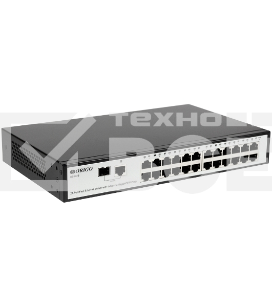 Неуправляемый 25-портовый коммутатор 100 Мбит/с ORIGO OS1225/A1A с гигабитным комбо-портом