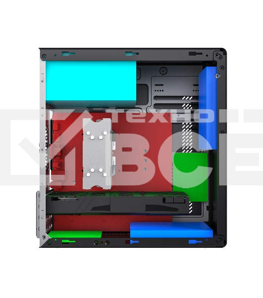 Компьютерный корпус с блоком питания 450Вт./ Case Foxline FL-719W-FZ450R-U31, mATX case, white, w/PSU 450W 12cm, w/1xUSB2.0, w/1xUSB3.0, w/1xCombo Audio, w/pwr cord, w/o FAN