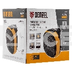 Тепловентилятор керамический Denzel DTFC-700 портативный, черный/желтый, 700 Вт, 10 м2, цифровой термостат, фото8