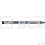 Док-станция ExeGate DUB-31C/PD/H (кабель-адаптер USB Type-C --> 3xUSB3.0 + PD 60W + HDMI 4K@30Hz, Plug&Play, серый), фото4