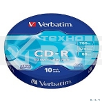 Диск CD-R Verbatim 700Mb 52x Cake Box (10шт) (43725), фото2