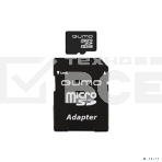 Флеш карта QUMO MicroSDHC 8GB Сlass 10 UHS-I, 3.0 с адаптером SD, черно-красная картонная упаковка, фото2